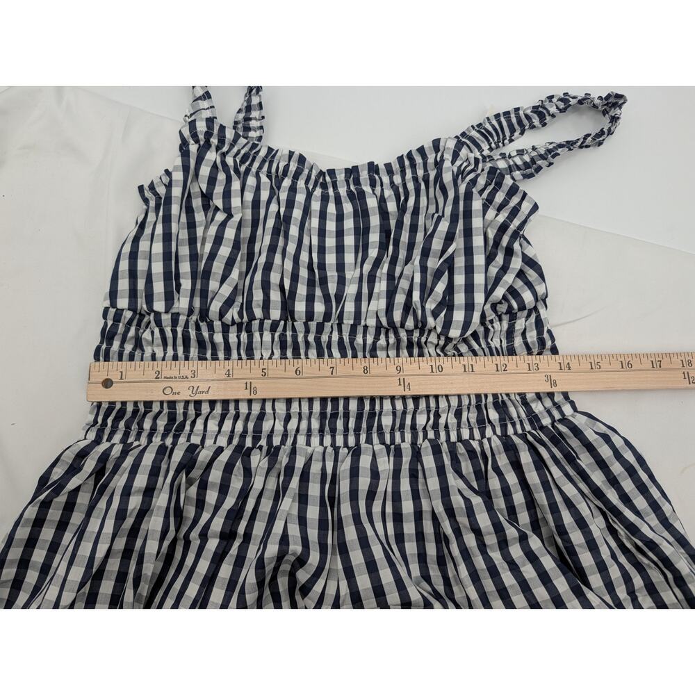 Sofia Grainge X Amazon Cotton Navy Gingham Plaid Medium Cottagecore Feminine - Picture 4 of 9